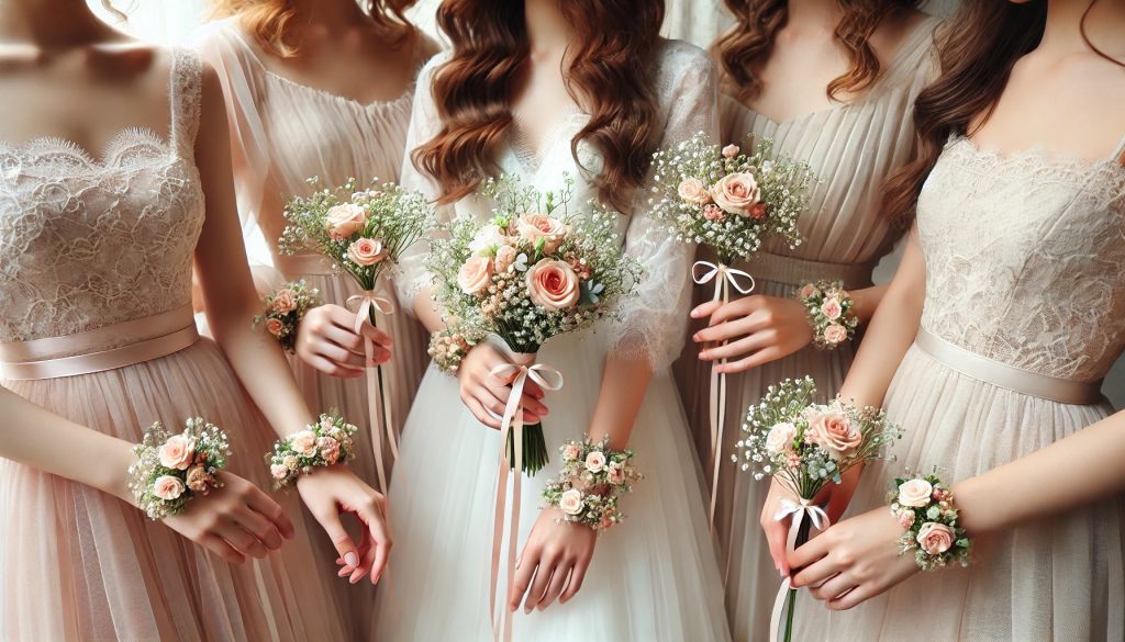 Micro floral bridal Bouquet and floral accessories